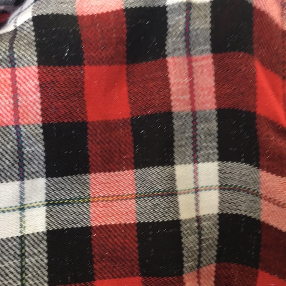 NWOT Talbots Red Plaid Cotton Shirt SZ=M - Picture 4 of 5